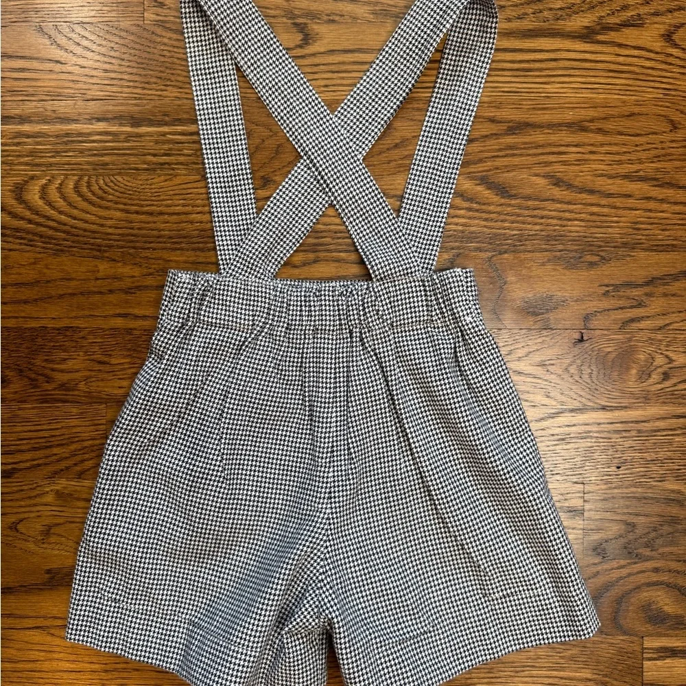 Piqué New Orleans Boys Black and White Houndstooth Checkered Pinafore Size 3